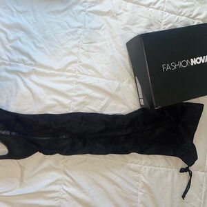 Fashion Nova Elegant Black Boots